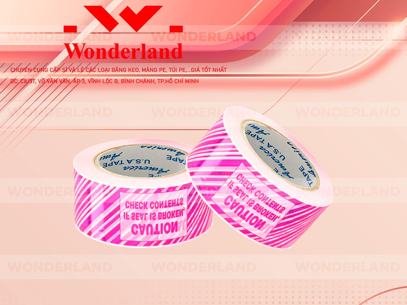 BĂNG KEO IN SIZE 43MM WONDERLAND GIÁ RẺ NHẤT