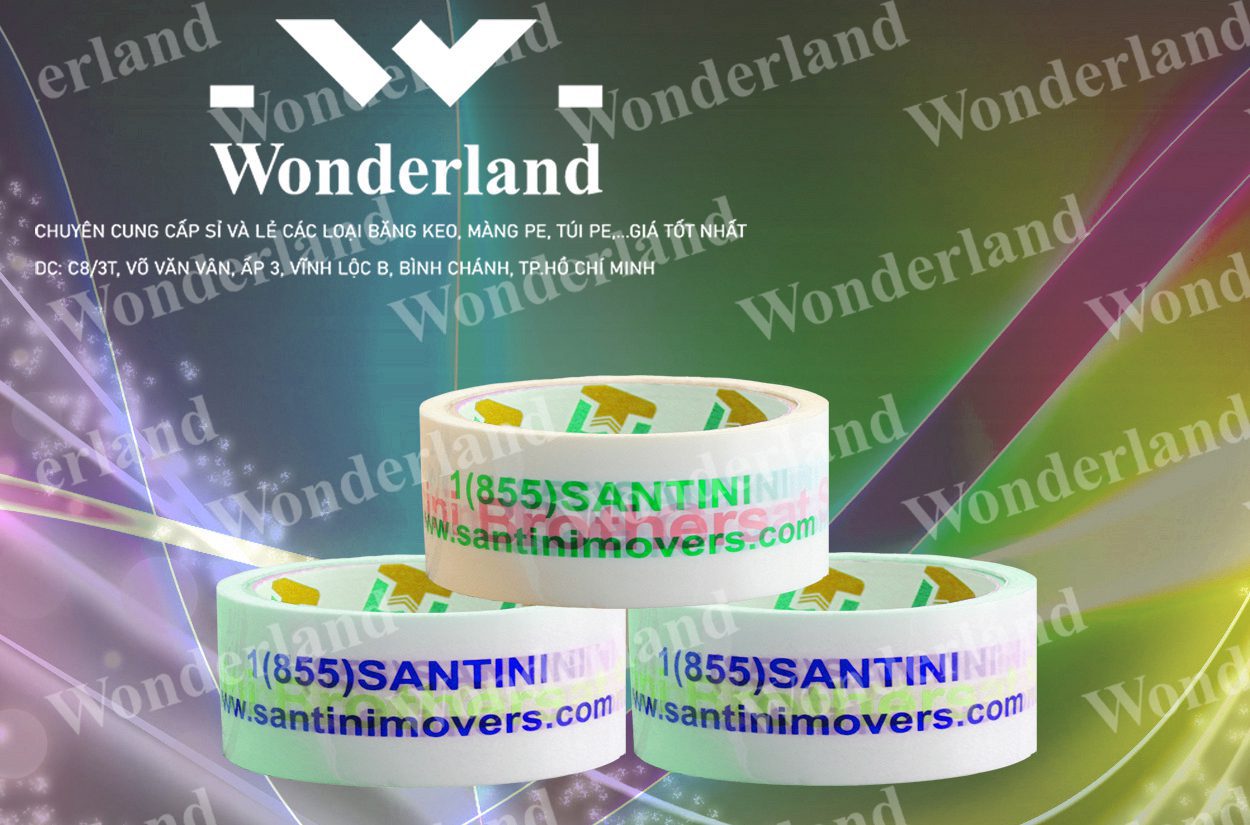 BĂNG KEO IN SIZE 44MM WONDERLAND GIÁ CẠNH TRANH NHẤT