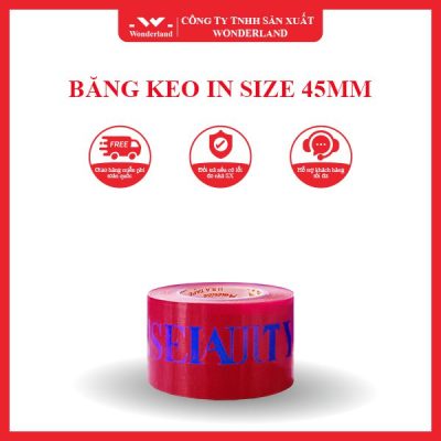 BĂNG KEO IN SIZE 45MM WONDERLAND