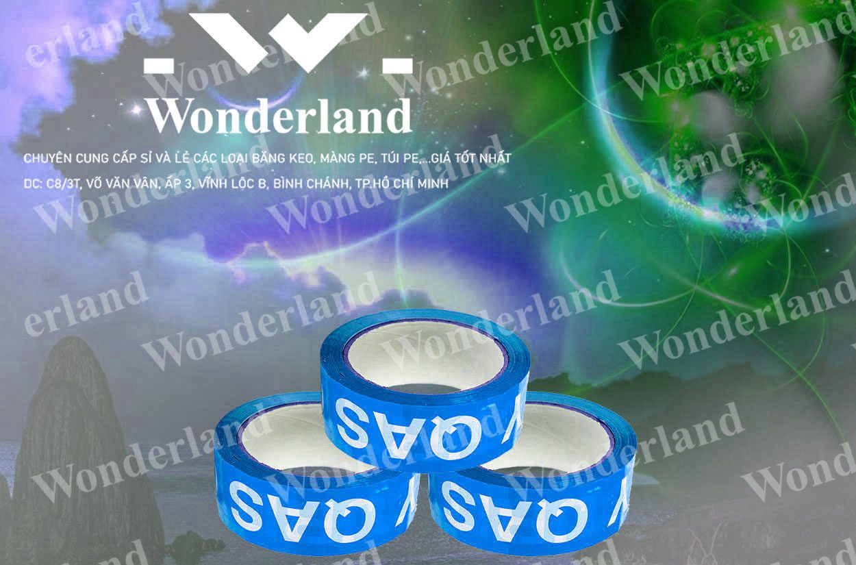BĂNG KEO IN SIZE 45MM WONDERLAND CHẤT LƯỢNG