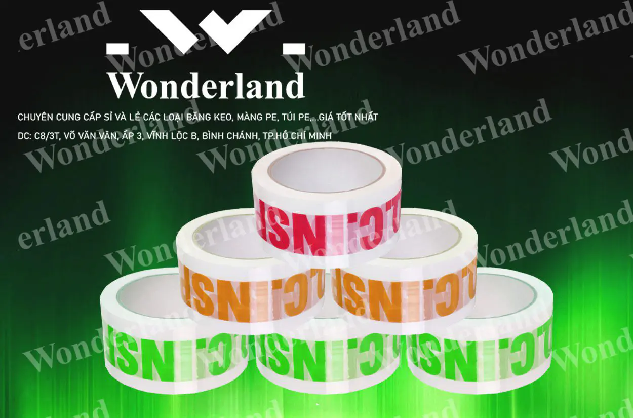 BĂNG KEO IN SIZE 46MM WONDERLAND GIÁ TỐT