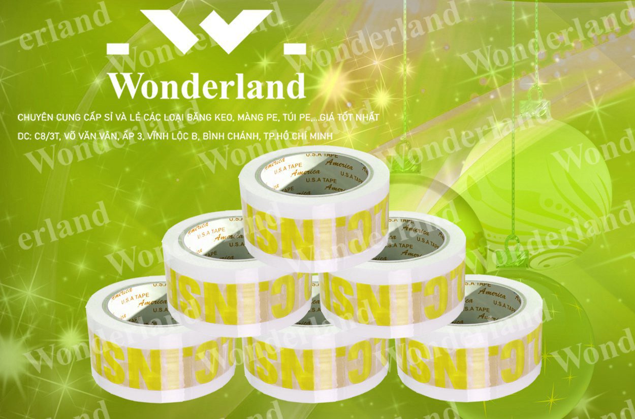 BĂNG KEO IN SIZE 47MM WONDERLAND GIÁ SỈ TỐT NHẤT