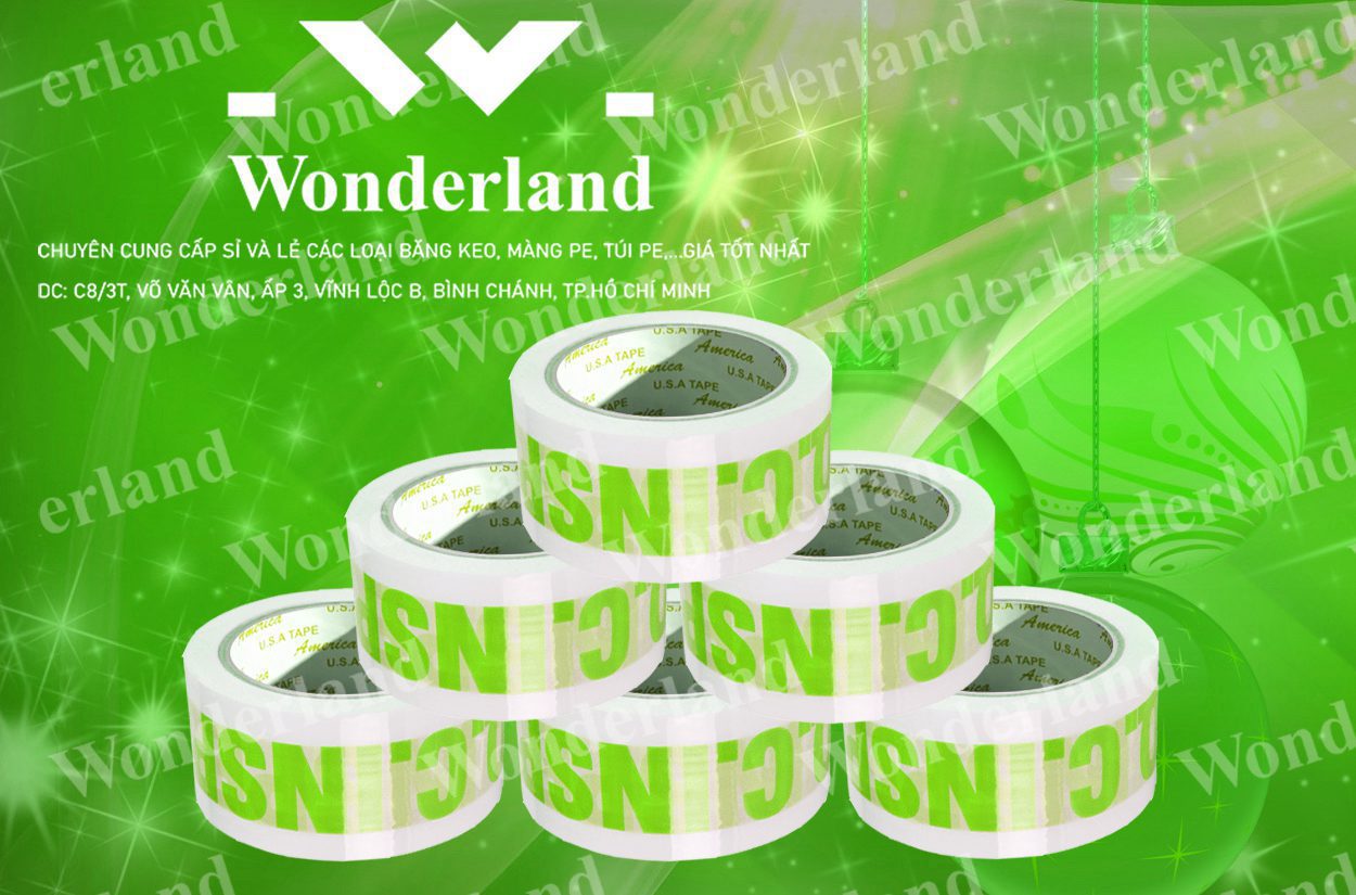 BĂNG KEO IN SIZE 47MM WONDERLAND GIÁ SỈ