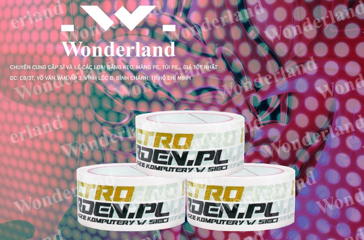 BĂNG KEO IN SIZE 49MM WONDERLAND GIÁ SỈ TỐT NHẤT