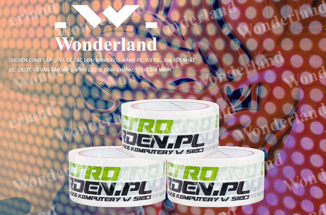 BĂNG KEO IN SIZE 49MM WONDERLAND GIÁ SỈ