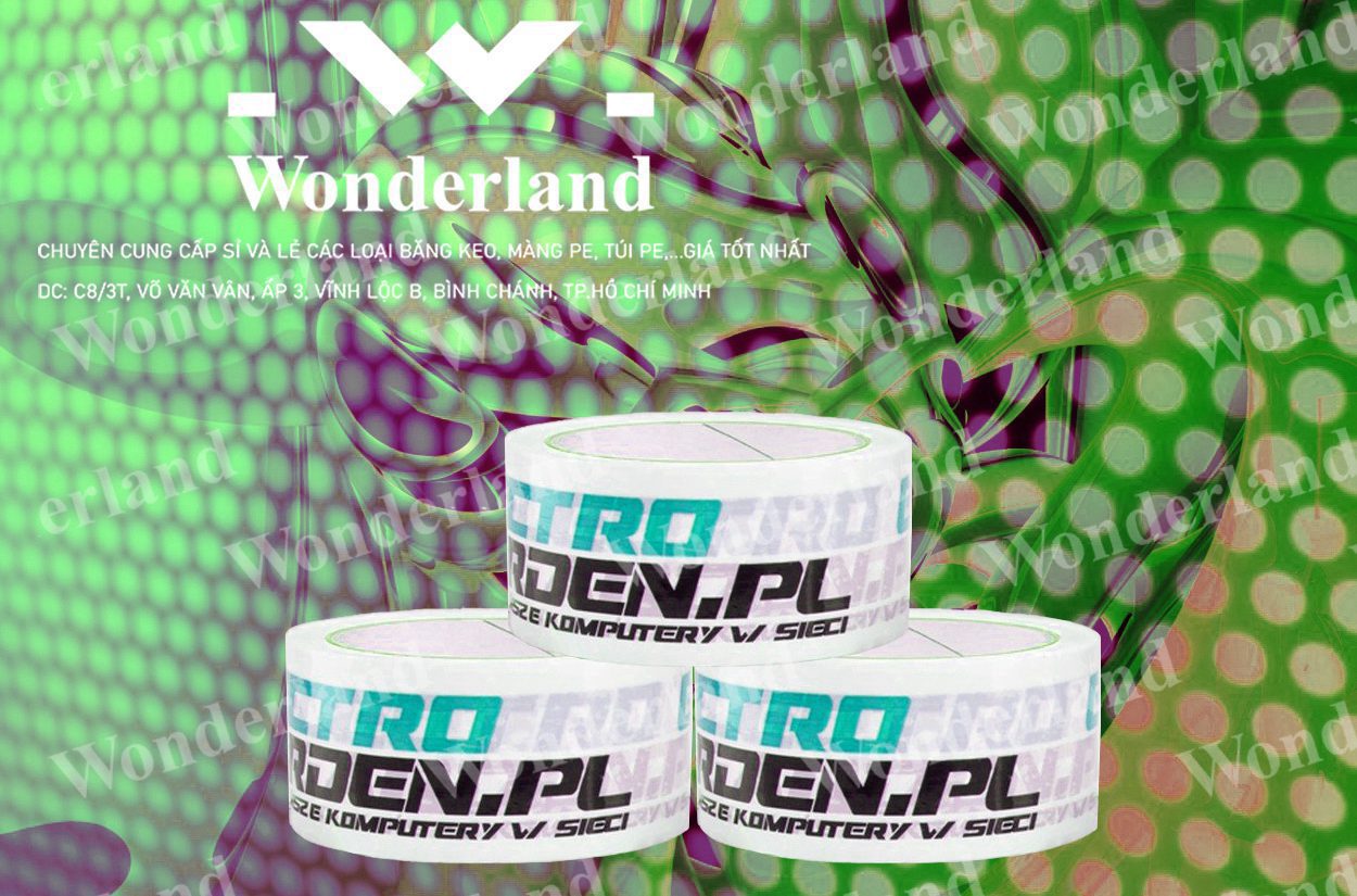 BĂNG KEO IN SIZE 49MM WONDERLAND GIÁ TỐT