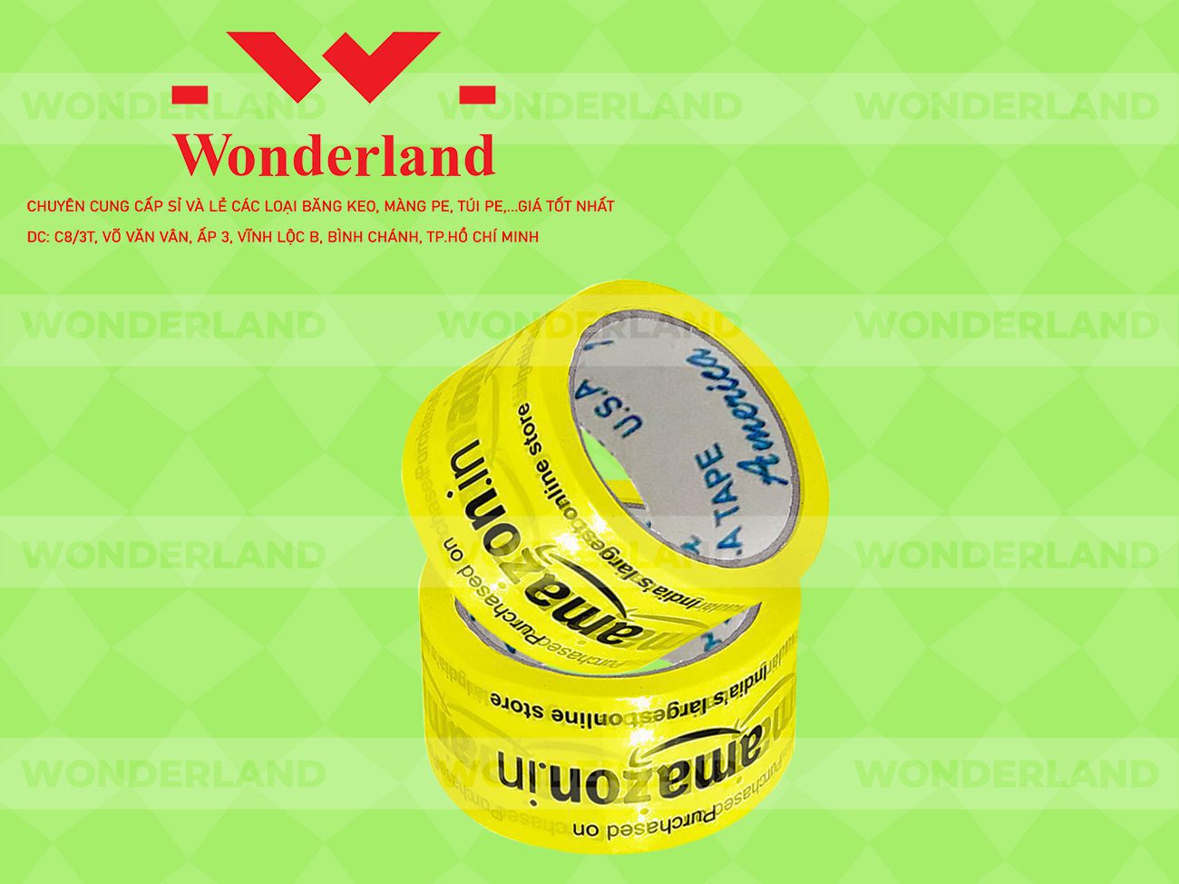 BĂNG KEO IN SIZE 51MM WONDERLAND GIÁ SỈ TỐT NHẤT