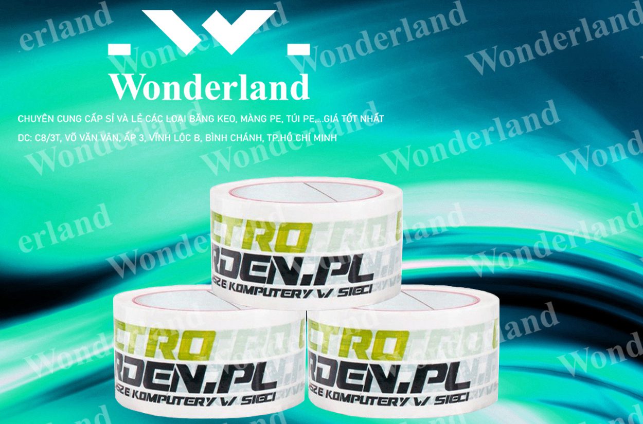 BĂNG KEO IN SIZE 51MM WONDERLAND GIÁ TỐT