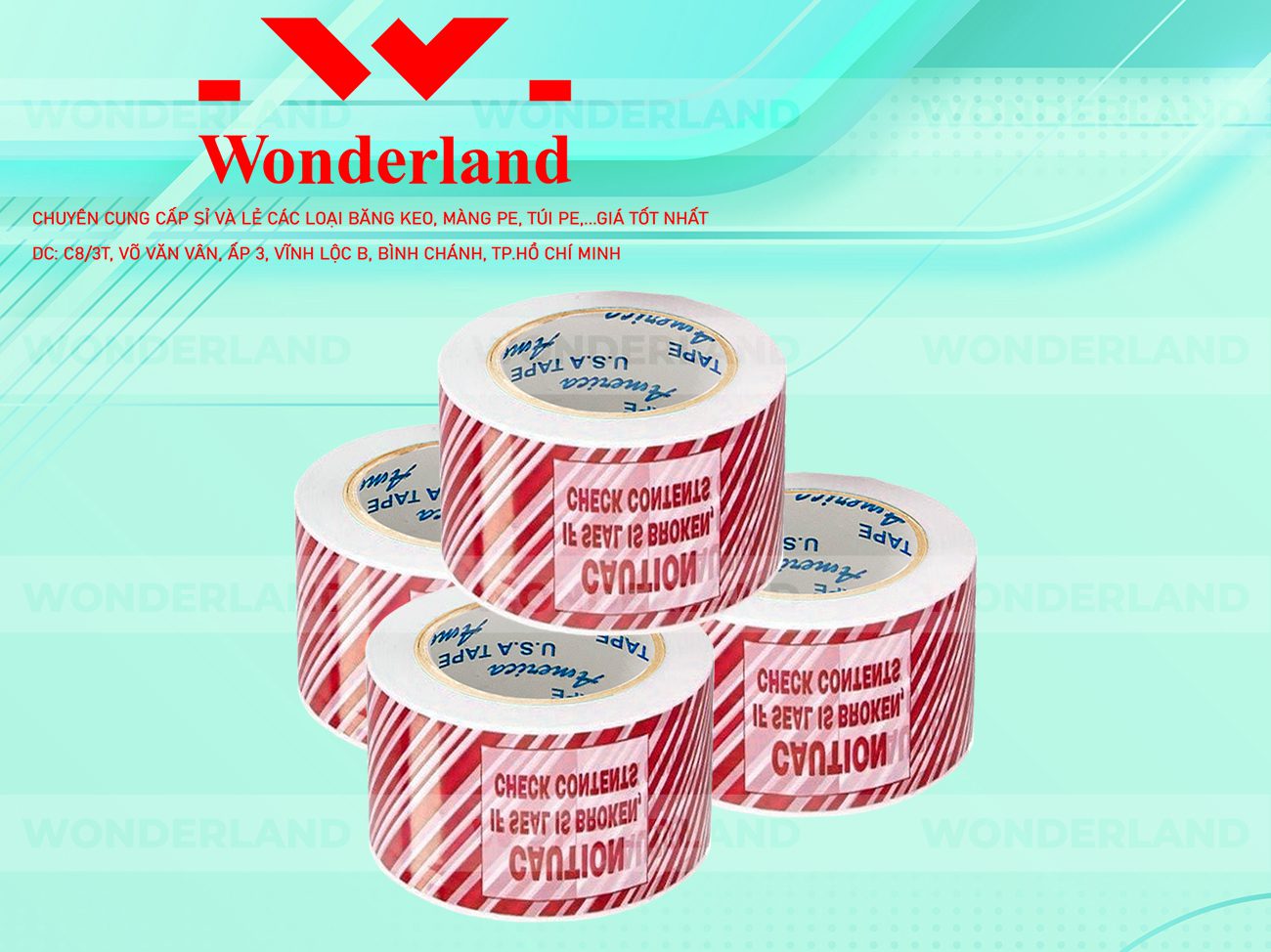 BĂNG KEO IN SIZE 53MM WONDERLAND GIÁ RẺ NHẤT