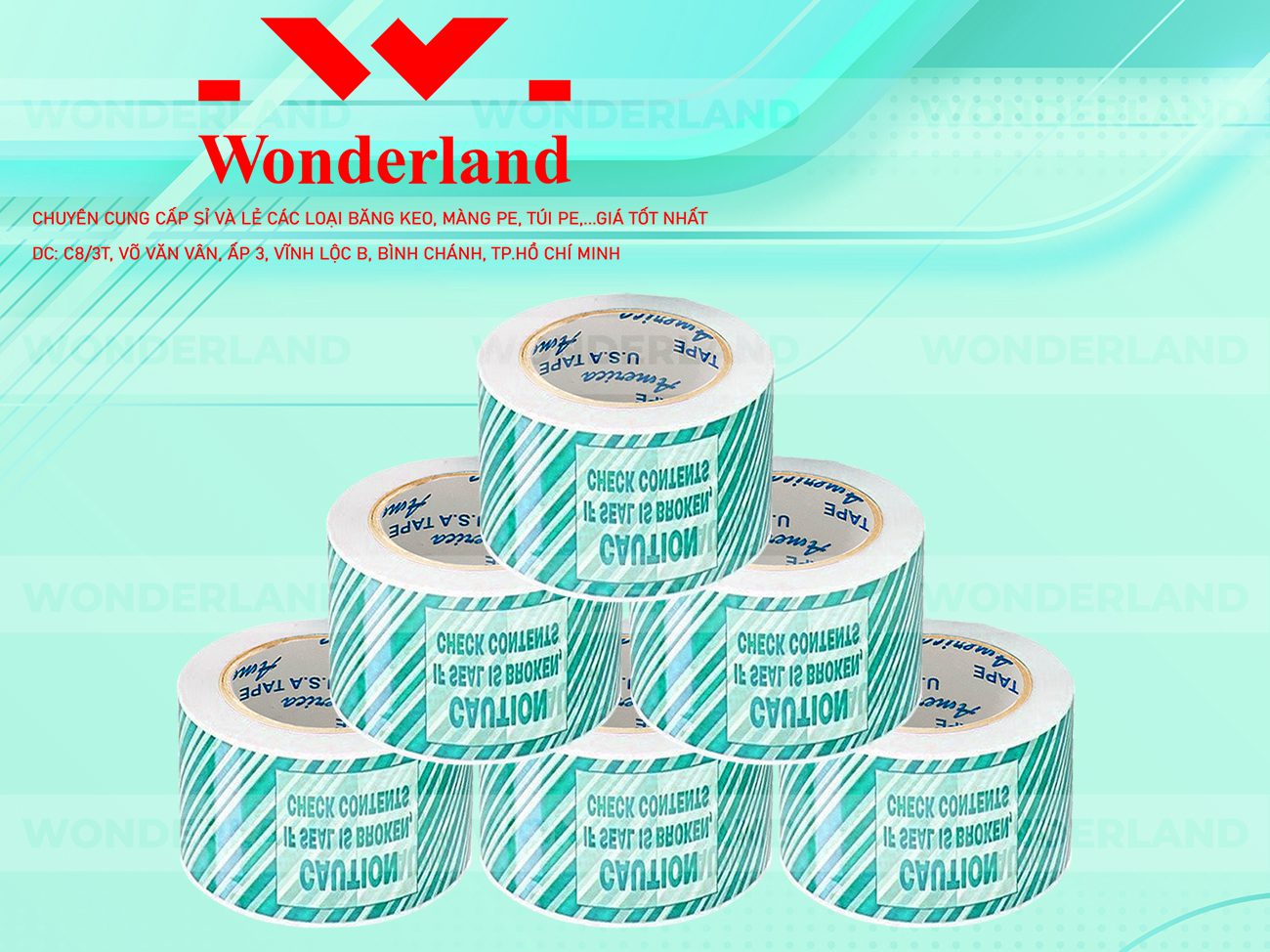 BĂNG KEO IN SIZE 55MM WONDERLAND GIÁ RẺ NHẤT