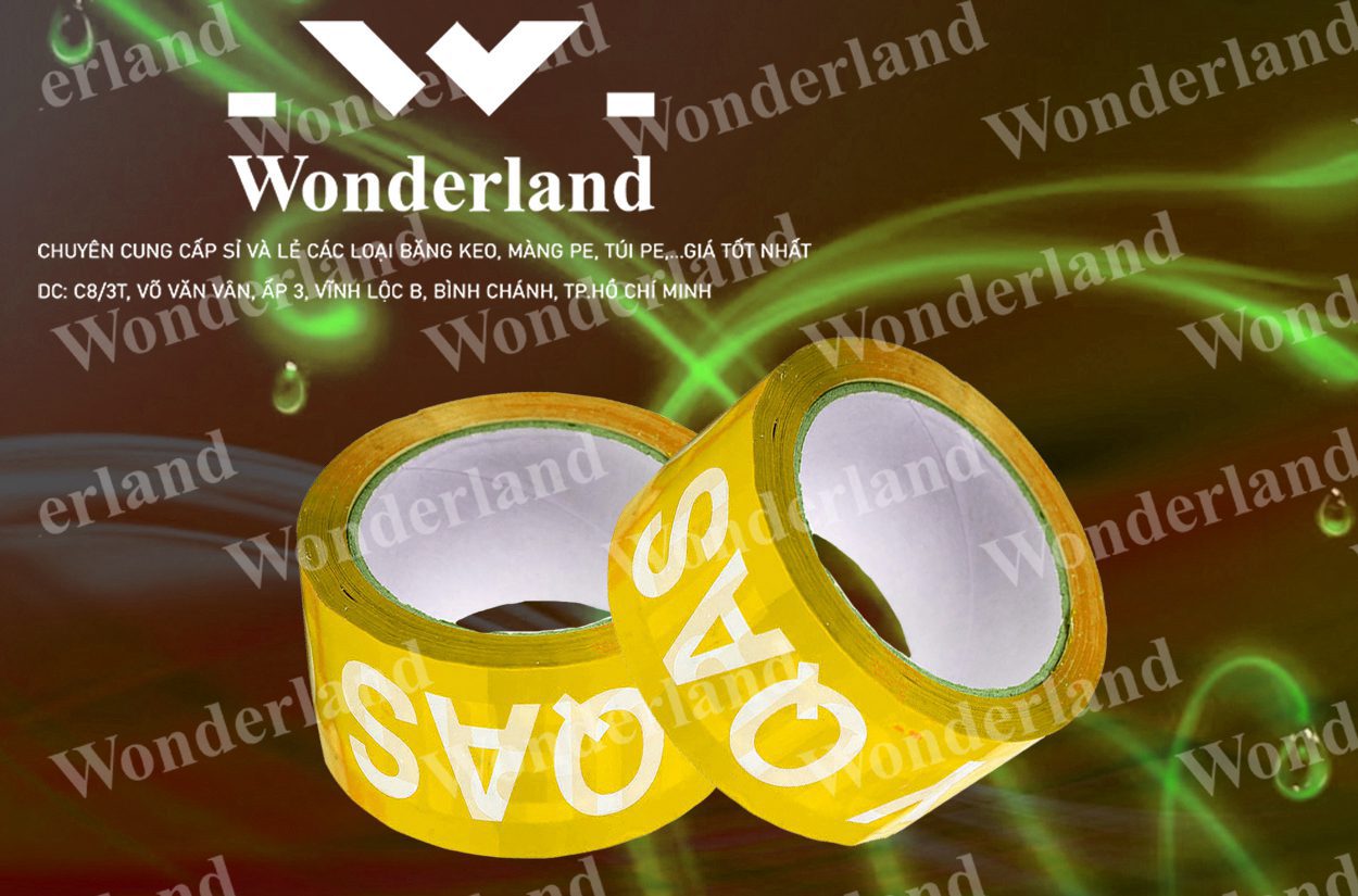 BĂNG KEO IN SIZE 56MM WONDERLAND CHẤT LƯỢNG TỐT NHẤT