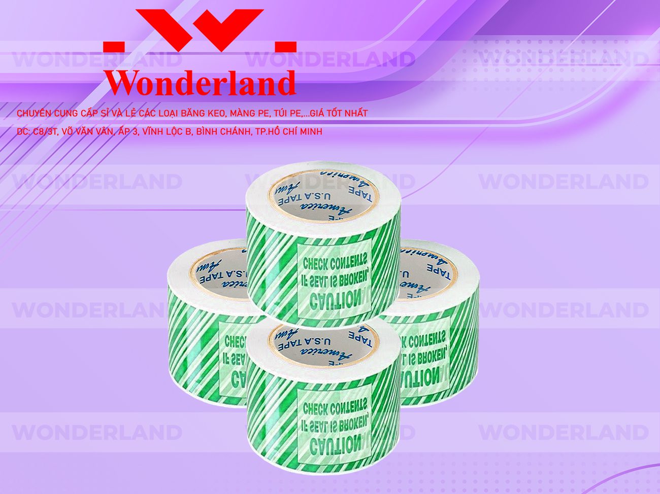 BĂNG KEO IN SIZE 57MM WONDERLAND GIÁ RẺ NHẤT
