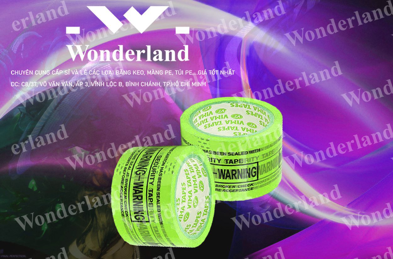 BĂNG KEO IN SIZE 58MM WONDERLAND CHẤT LƯỢNG CAO NHẤT