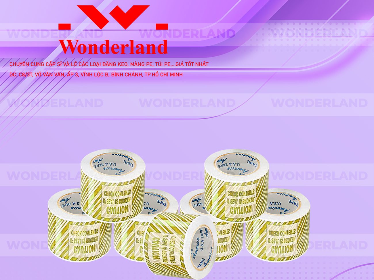 BĂNG KEO IN SIZE 59MM WONDERLAND GIÁ RẺ NHẤT