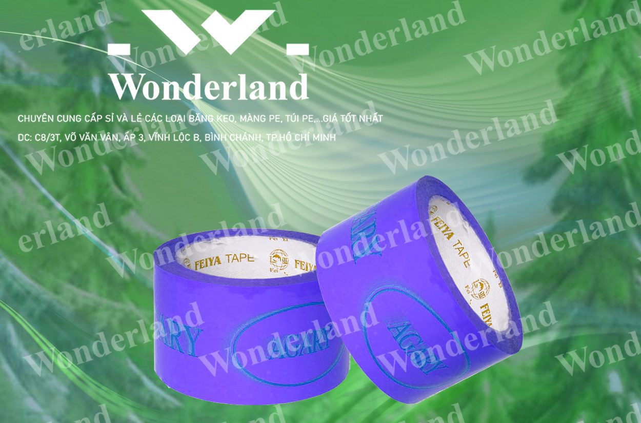 BĂNG KEO IN SIZE 66MM WONDERLAND CHẤT LƯỢNG CAO NHẤT