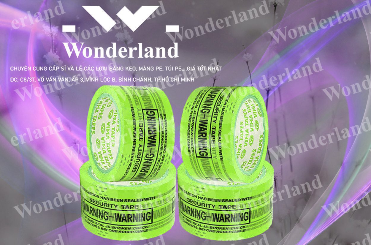 BĂNG KEO IN SIZE 70MM WONDERLAND GIÁ CẠNH TRANH NHẤT