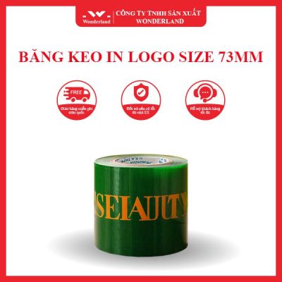 BĂNG KEO IN SIZE 73MM WONDERLAND