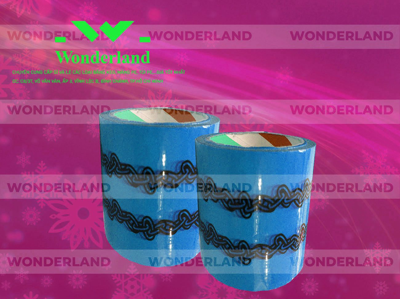 BĂNG KEO IN SIZE 73MM WONDERLAND CHẤT LƯỢNG TỐT NHẤT