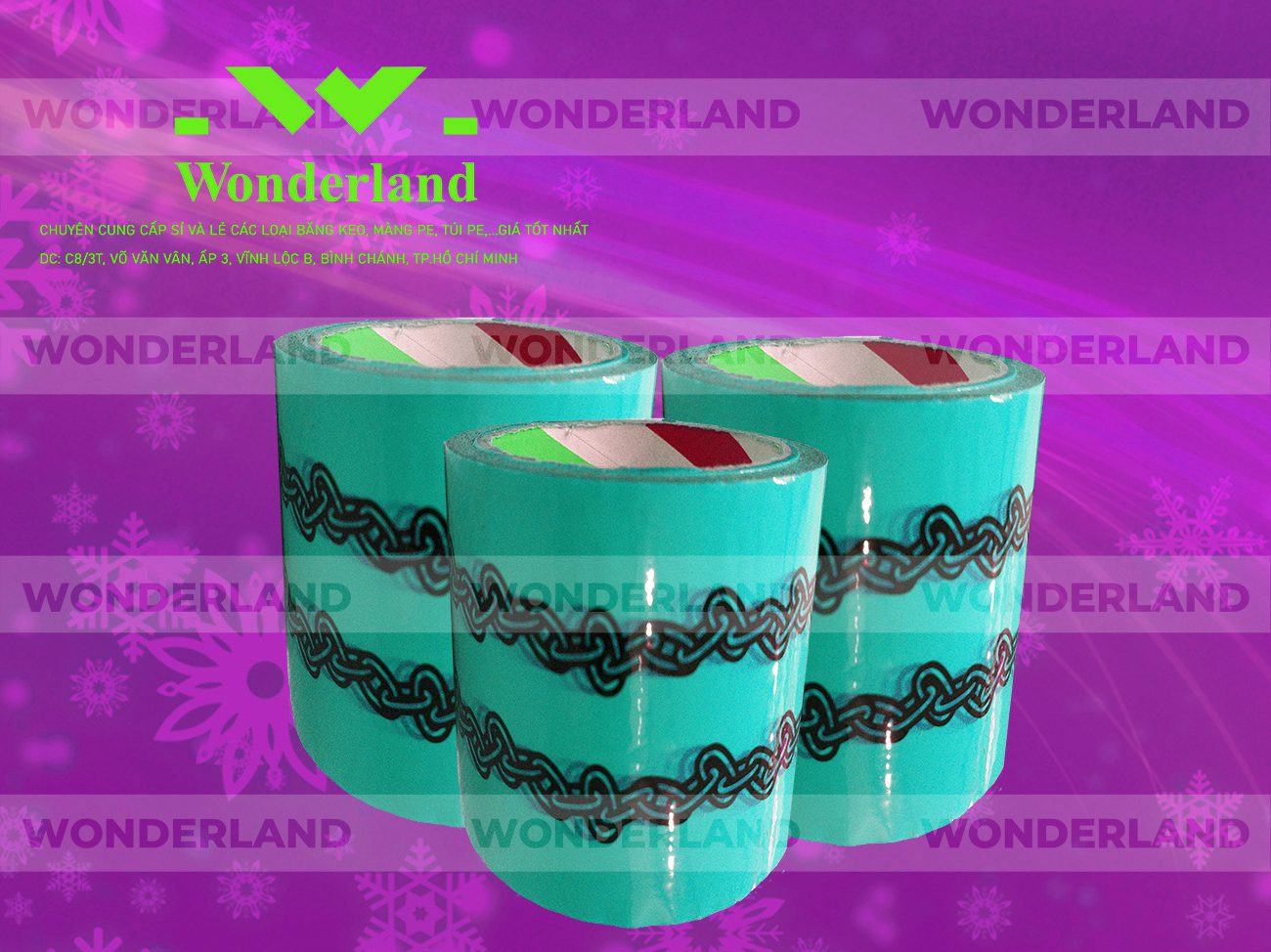 BĂNG KEO IN LOGO SIZE 73MM WONDERLAND GIÁ RẺ NHẤT
