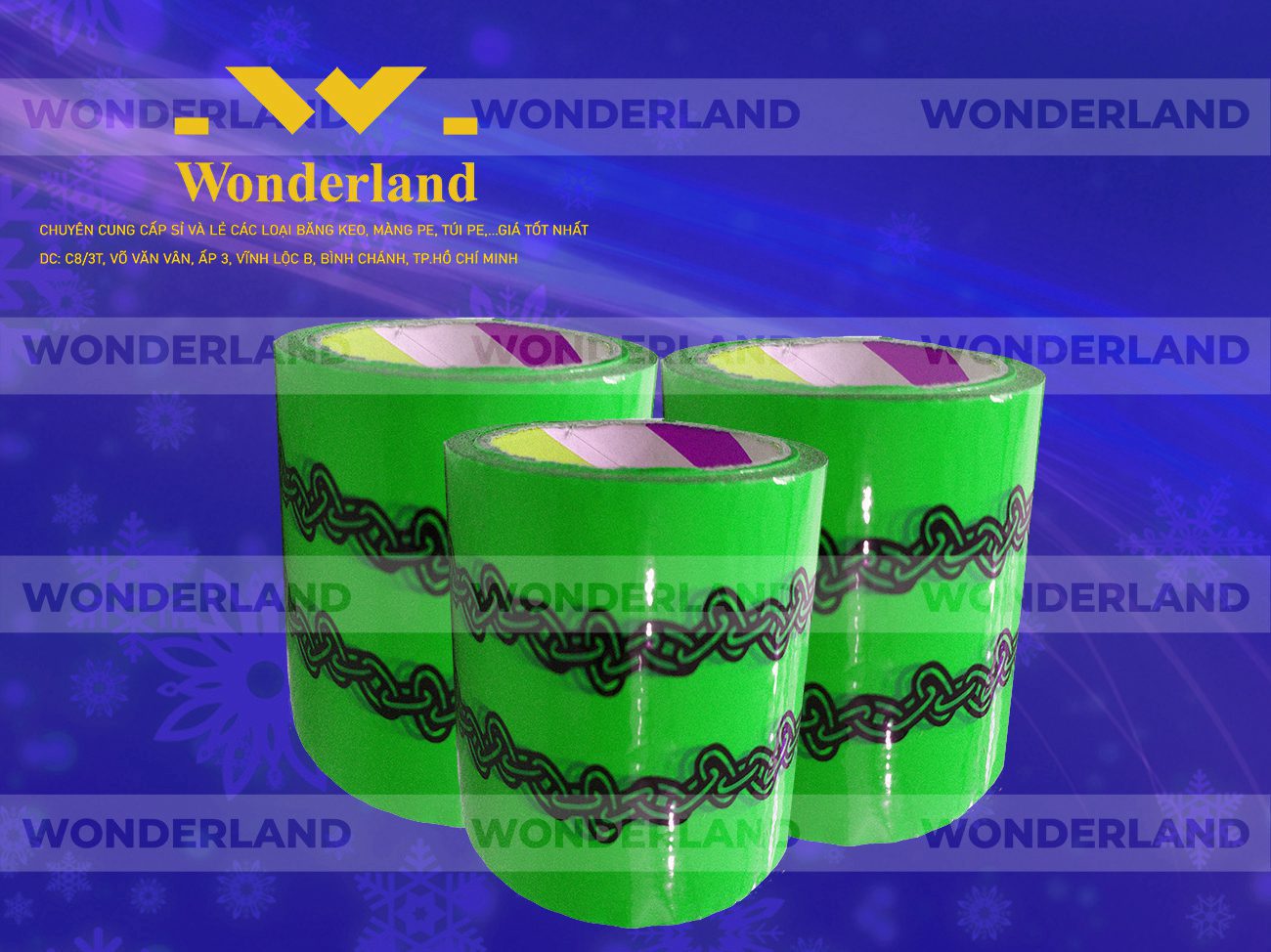 BĂNG KEO IN SIZE 73MM WONDERLAND GIÁ SỈ TỐT NHẤT