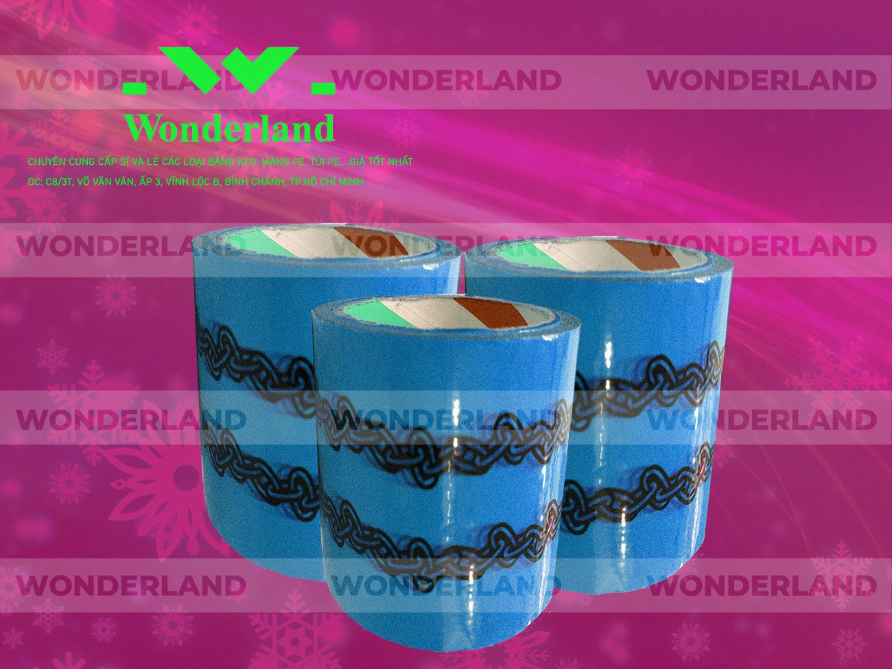 BĂNG KEO IN SIZE 73MM WONDERLAND GIÁ TỐT