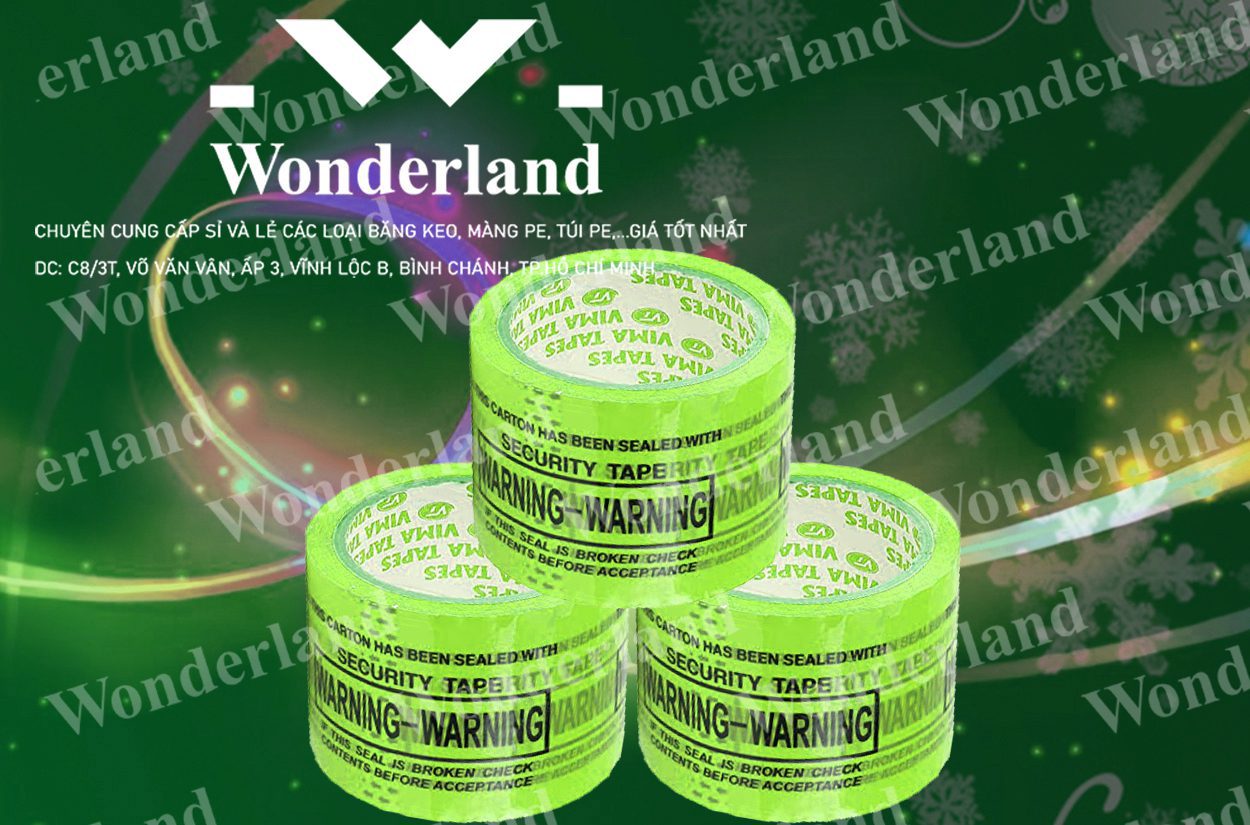 BĂNG KEO IN SIZE 74MM WONDERLAND GIÁ TỐT