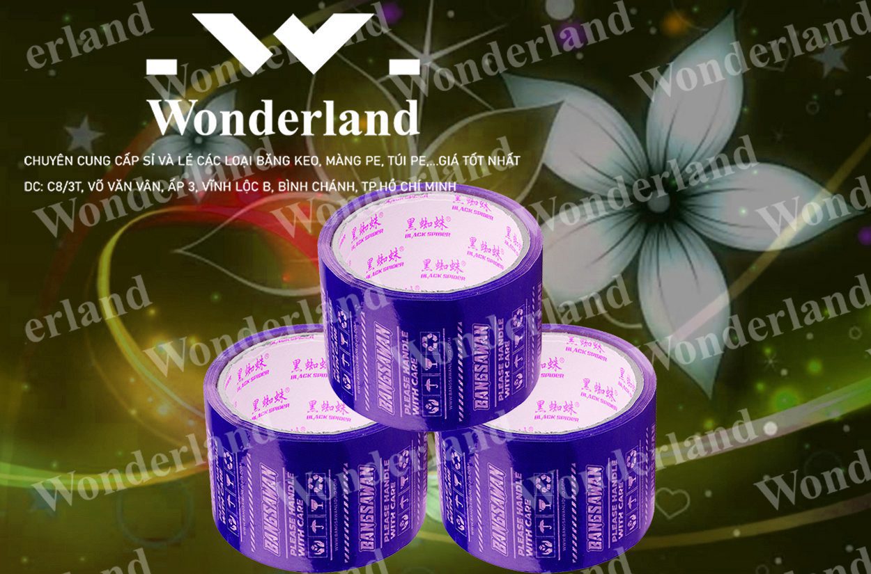 BĂNG KEO IN SIZE 76MM WONDERLAND GIÁ CẠNH TRANH NHẤT