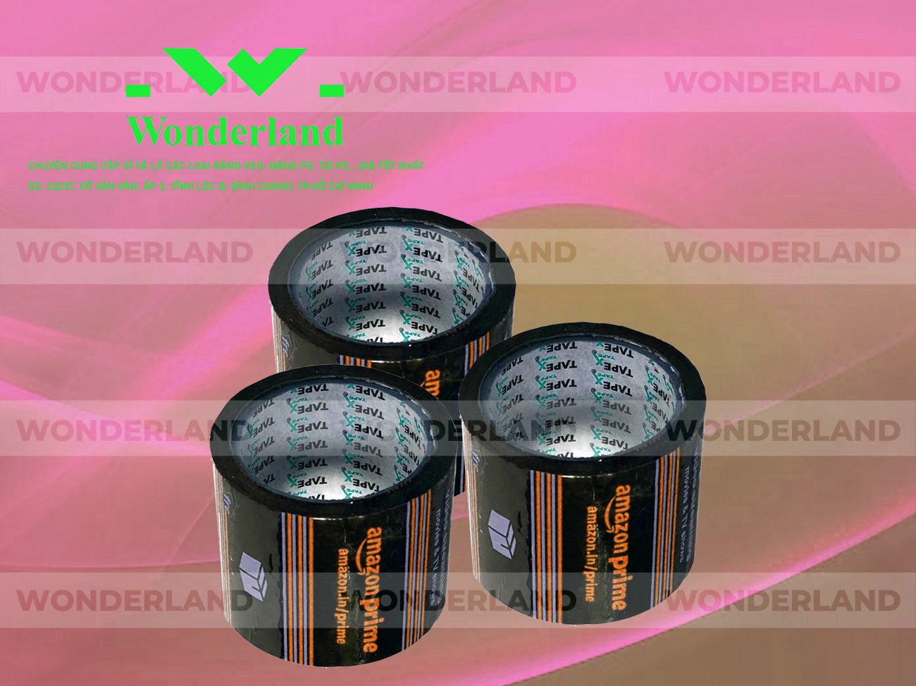 BĂNG KEO IN SIZE 77MM WONDERLAND GIÁ TỐT