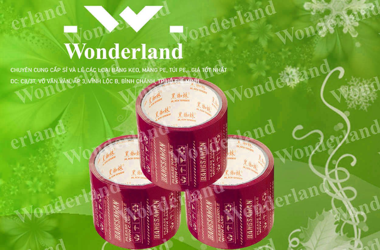BĂNG KEO IN SIZE 78MM WONDERLAND GIÁ CẠNH TRANH NHẤT