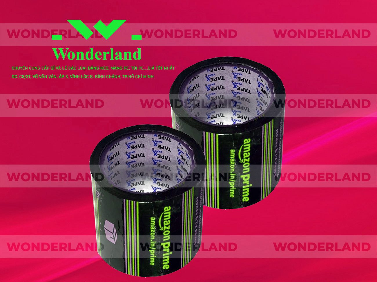 BĂNG KEO IN SIZE 79MM WONDERLAND CHẤT LƯỢNG TỐT NHẤT
