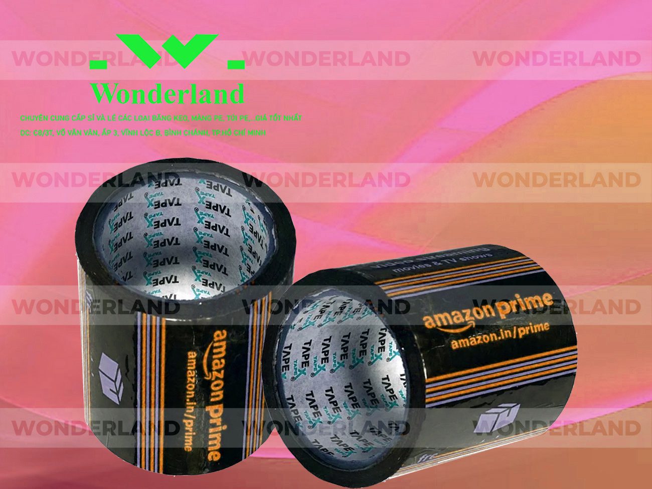 BĂNG KEO IN SIZE 83MM WONDERLAND CHẤT LƯỢNG TỐT NHẤT