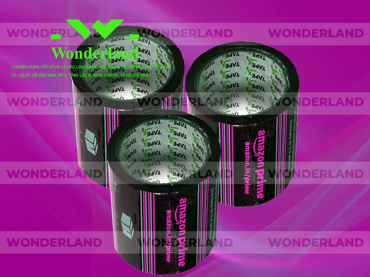 BĂNG KEO IN SIZE 85MM WONDERLAND GIÁ TỐT