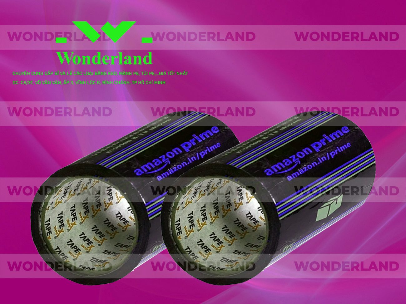 BĂNG KEO IN SIZE 89MM WONDERLAND CHẤT LƯỢNG TỐT NHẤT