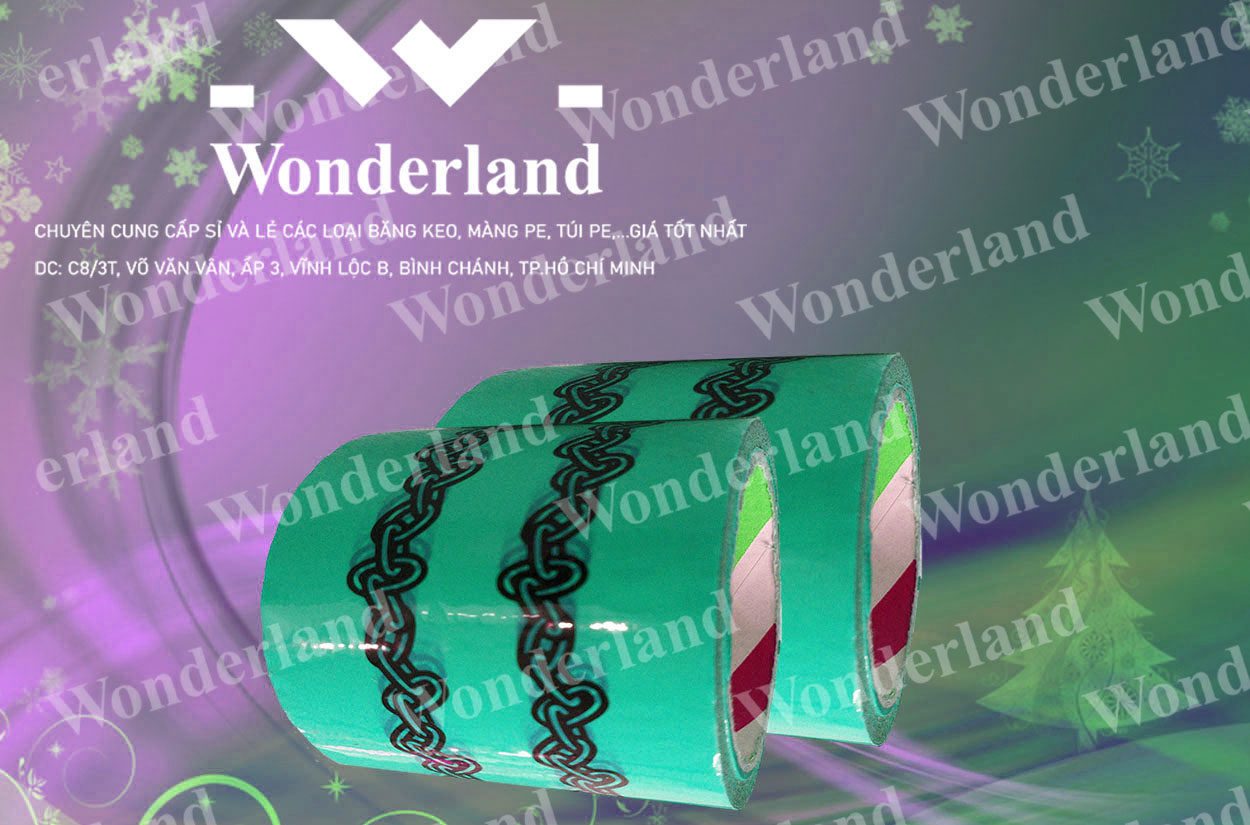 BĂNG KEO IN SIZE 90MM WONDERLAND CHẤT LƯỢNG CAO NHẤT
