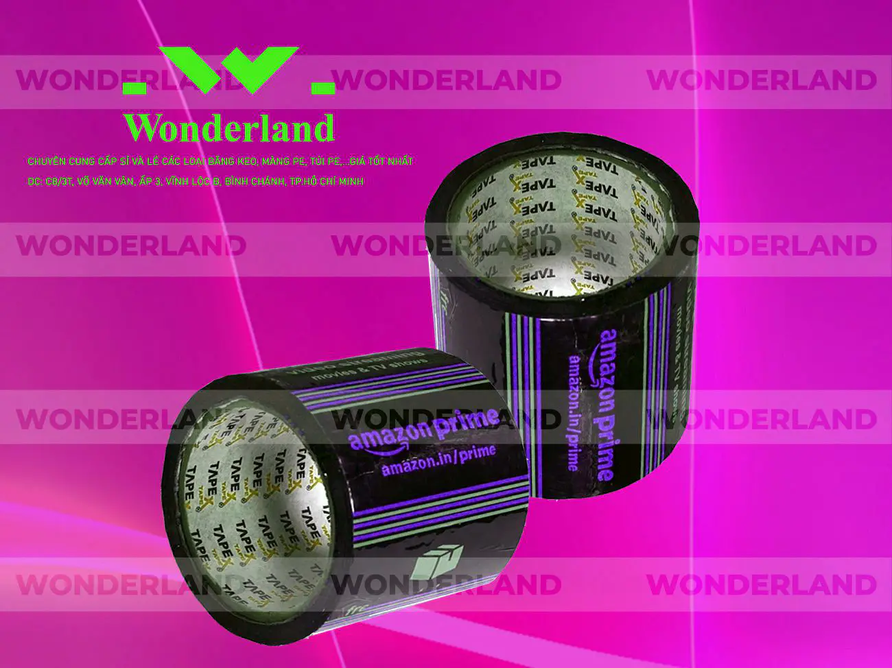 BĂNG KEO IN SIZE 91MM WONDERLAND CHẤT LƯỢNG TỐT NHẤT