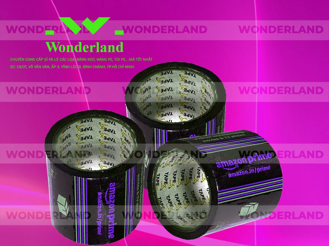 BĂNG KEO IN SIZE 91MM WONDERLAND GIÁ TỐT