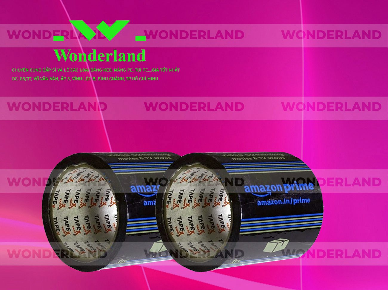 BĂNG KEO IN SIZE 93MM WONDERLAND CHẤT LƯỢNG TỐT NHẤT