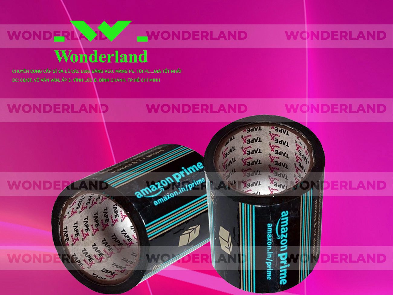 BĂNG KEO IN SIZE 95MM WONDERLAND CHẤT LƯỢNG TỐT NHẤT