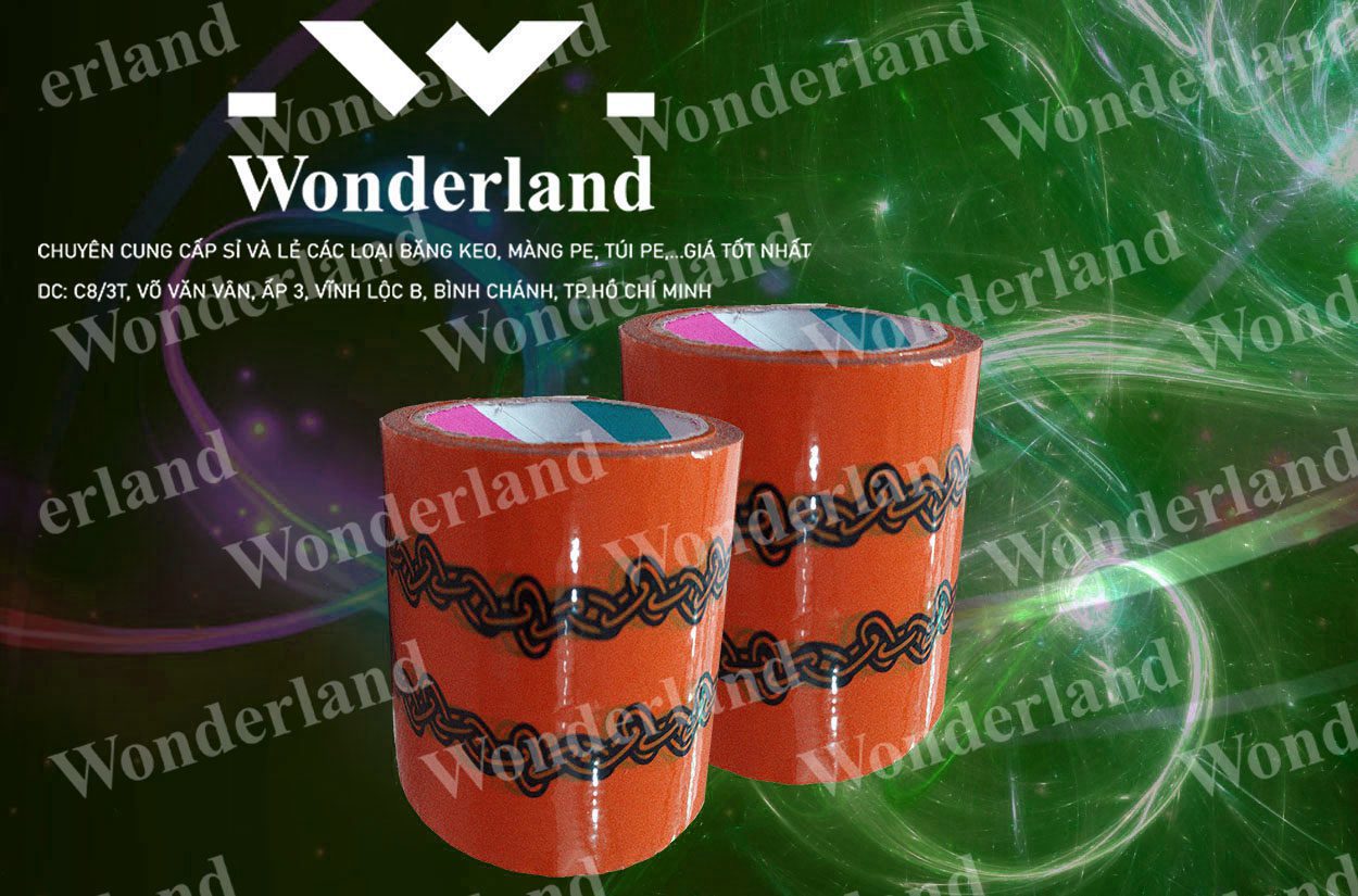 BĂNG KEO IN SIZE 96MM WONDERLAND CHẤT LƯỢNG CAO NHẤT