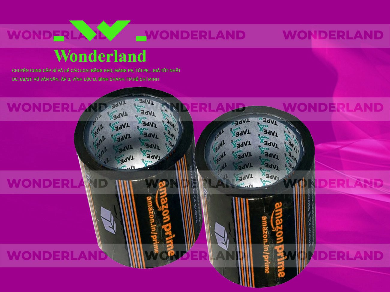BĂNG KEO IN SIZE 97MM WONDERLAND CHẤT LƯỢNG TỐT NHẤT