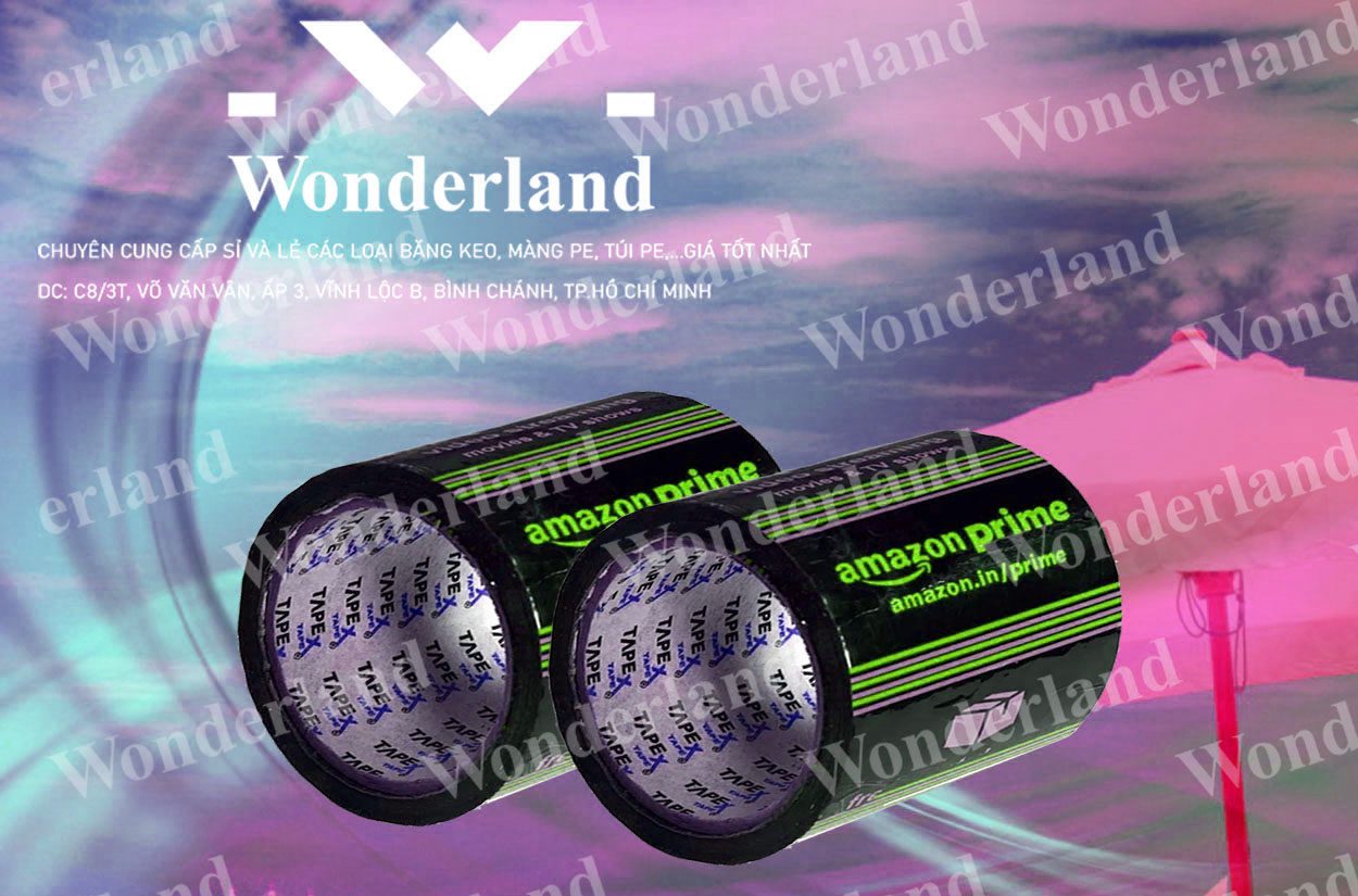 BĂNG KEO IN SIZE 98MM WONDERLAND CHẤT LƯỢNG CAO NHẤT