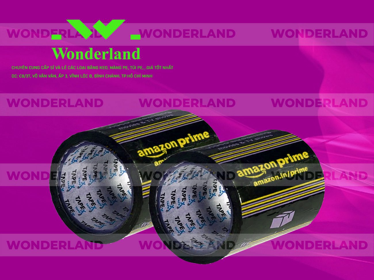 BĂNG KEO IN SIZE 99MM WONDERLAND CHẤT LƯỢNG TỐT NHẤT