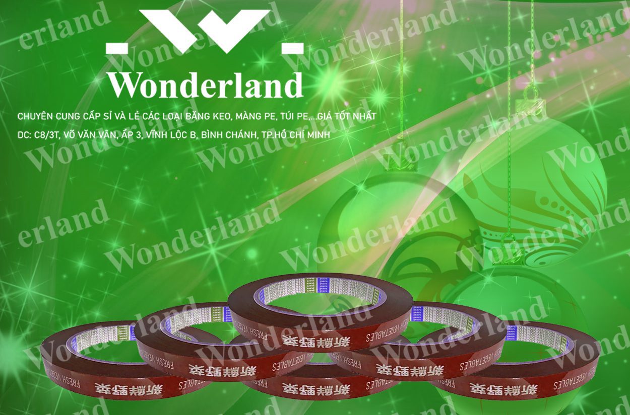 BĂNG KEO IN SIZE 9MM WONDERLAND GIÁ RẺ NHẤT