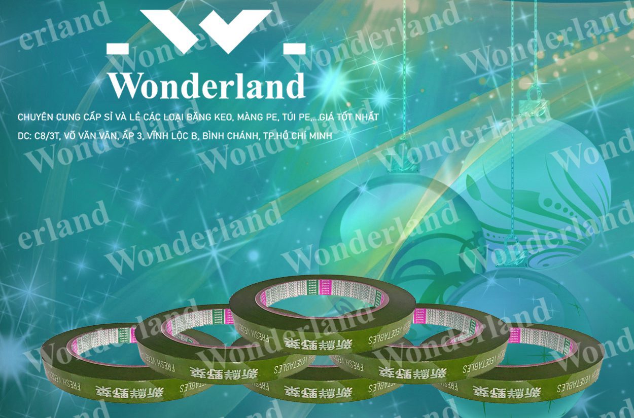 BĂNG KEO IN SIZE 9MM WONDERLAND GIÁ TỐT