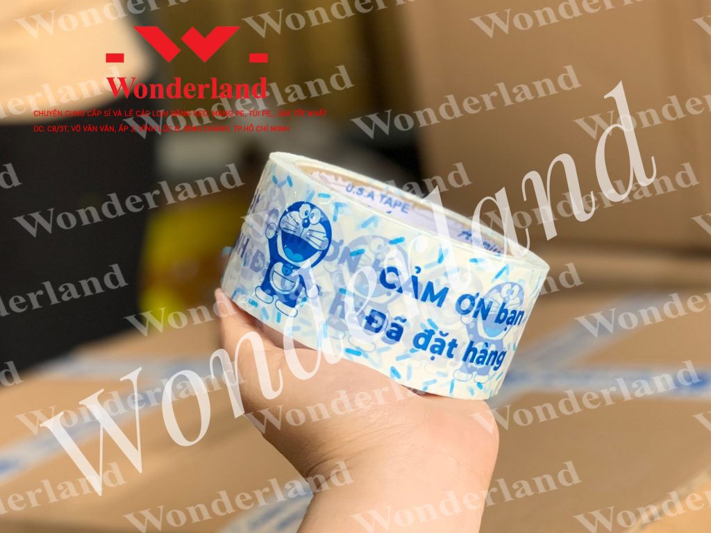 BĂNG KEO IN THANK YOU DORAEMON WONDERLAND CHẤT LƯỢNG HÀNG ĐẦU