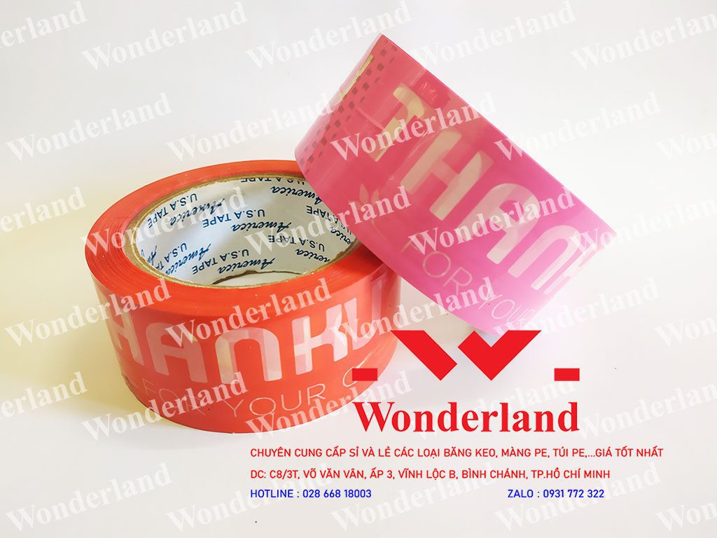 BĂNG KEO IN THANK YOU NHIỀU MÀU GIÁ SỈ TỐT NHẤT