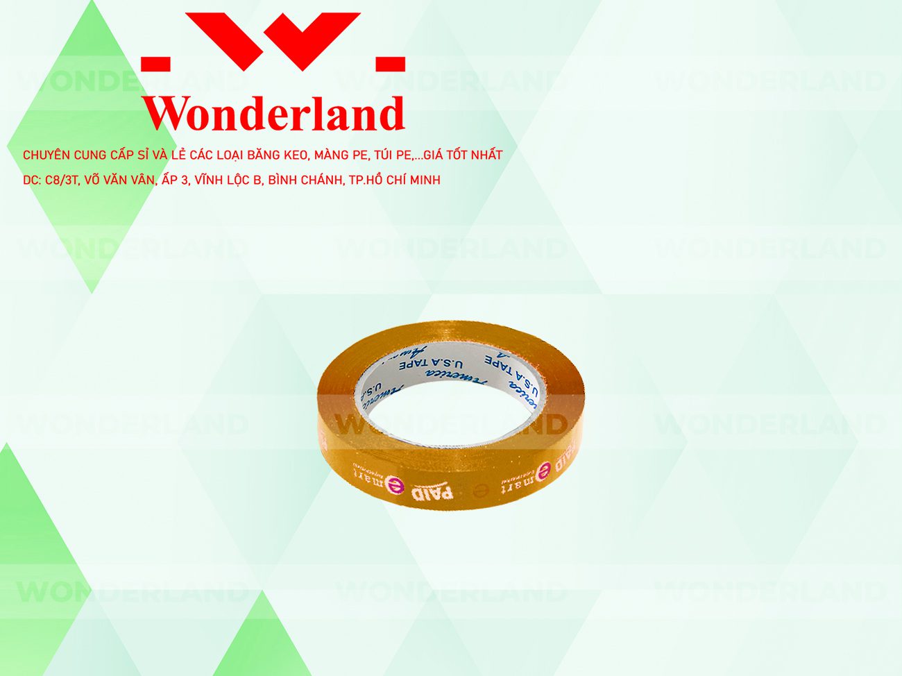 BĂNG KEO IN THEO YÊU CẦU DÁN LY 12MM NỀN CAM NHẠT IN 2 MÀU TRẮNG SỮA & TÍM (MẪU 01)
