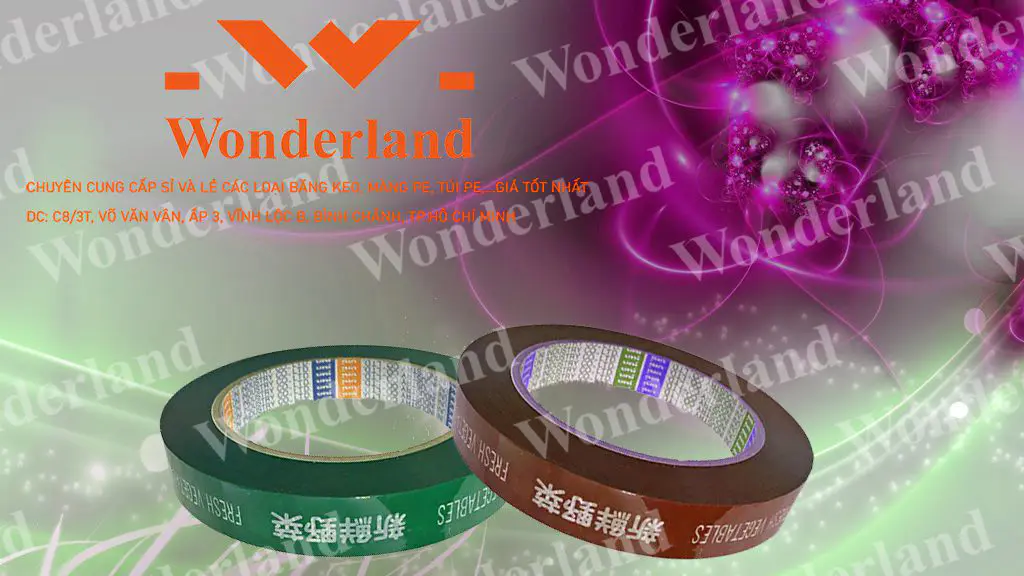 BĂNG KEO IN THƯƠNG HIỆU 14MM WONDERLAND CHẤT LƯỢNG CAO