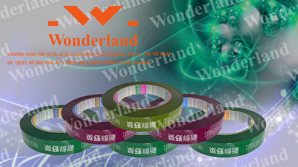 BĂNG KEO IN THƯƠNG HIỆU 14MM WONDERLAND GIÁ SỈ TỐT NHẤT