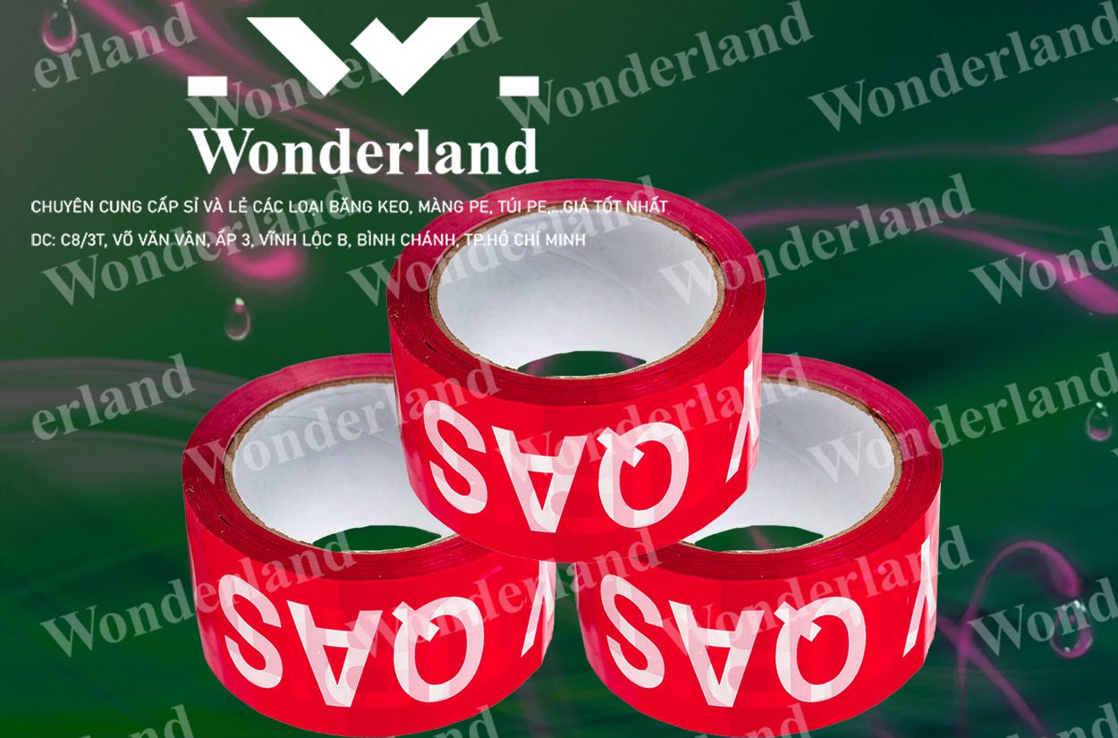 BĂNG KEO IN THƯƠNG HIỆU SIZE 56MM WONDERLAND GIÁ SỈ TỐT NHẤT